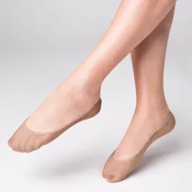   2 pár női nylon testszínű krepp titokzokni - Lydia Moda  - ÚJ