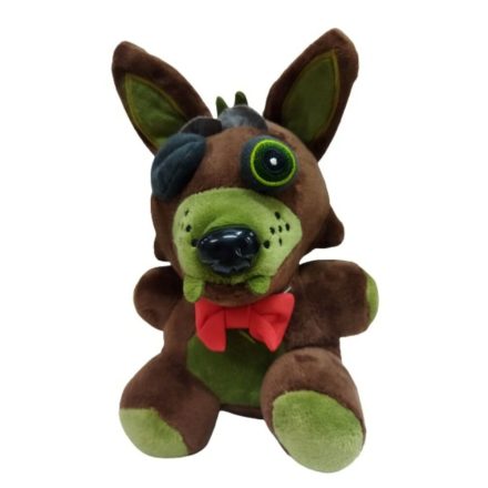 20 cm-es barna Phantom Foxy kalóz róka, plüss figura - FNAF - Five Nights at Freddy's - ÚJ