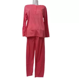 Női M-es korallszínű pizsama - ÚJ
