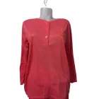 Női M-es korallszínű pizsama - ÚJ