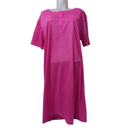 Női XL-es pink hímzett hálóing - ÚJ