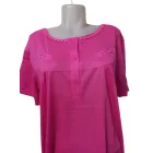 Női XL-es pink hímzett hálóing - ÚJ