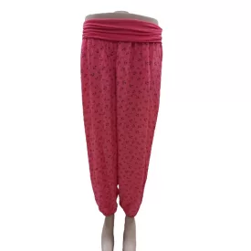   Női korallszínű horgonymintás háremnadrág (egy méret, free size, one size)