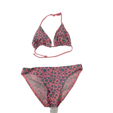 146-os rózsaszín-lila leopárd mintás bikini