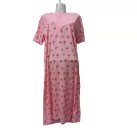 Női L-es rózsaszín virágos hálóing - ÚJ