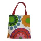 Virágos mintás vászon táska, textil táska, bevásárlótáska 38*37 cm - ÚJ 