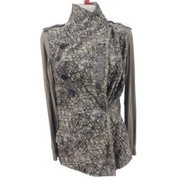 Női M-es szürke mintás blézer, kiskabát - Beate Heymann
