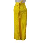Női egyméretű sárga lenge átlapolós nadrág, nadrágszoknya - ÚJ