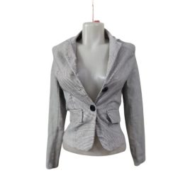 Női S-es szürke aprókockás blézer