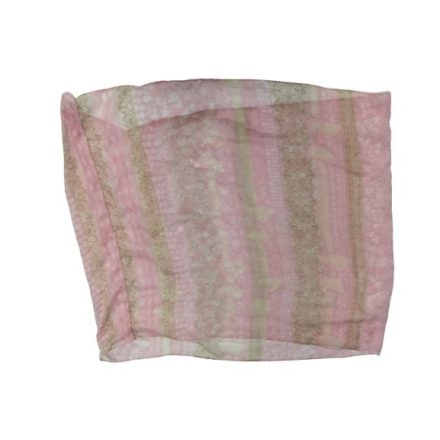 Rózsaszín-barna mintás körkendő