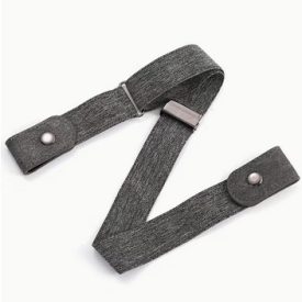   Állítható rugalmas, gumis deréköv - Csat nélküli, kényelmes viselet - szürke - ÚJ