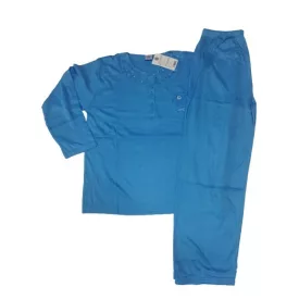 Női L-es kék virágos-mintás pizsama - ÚJ 