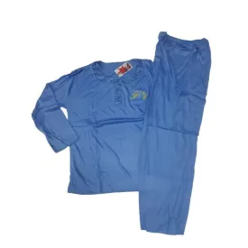 Női XL-es kék virágos-mintás pizsama - ÚJ 