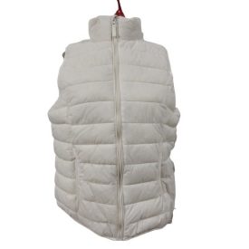 Női 42-es (XL) fehér steppelt pufimellény - Janina - ÚJ