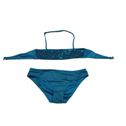 158-164-es kék flitteres bikini - Calzedonia