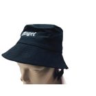 56 cm-es fejre fekete női vagy lány hímzett feliratos vászon nyári kalap - New Yorker - ÚJ 