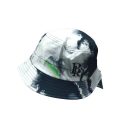 58 cm-es fejre fekete-fehér feliratos vászon nyári kalap (férfi vagy fiú) - New Yorker - ÚJ 