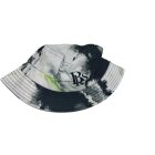 58 cm-es fejre fekete-fehér feliratos vászon nyári kalap (férfi vagy fiú) - New Yorker - ÚJ 