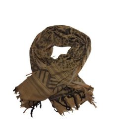 Női barna mintás nagyméretű sál