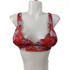 Női S-es piros csipkés melltartó - Peacock