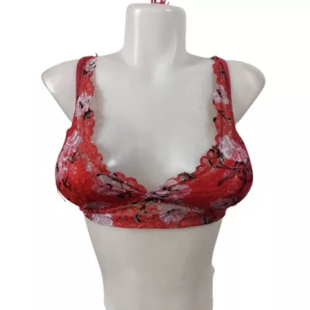 Női S-es piros csipkés melltartó - Peacock