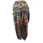 Női fekete-sárga háremnadrág, jóganadrág - ÚJ