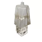 Női drapp csipkés felső, blúz - ÚJ