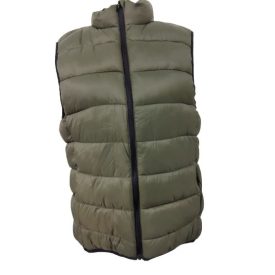 Férfi M-es khaki pufimellény - Identic - ÚJ