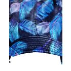 Női XXL-es kék tollmintás bőrhatású, műbőr dzseki - ÚJ