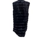 Női L-es fekete szőrmés mellény - Beloved