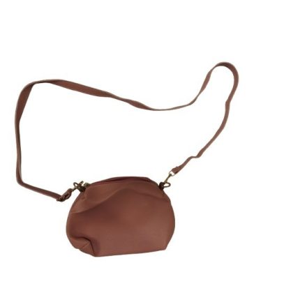 Púderszínű női műbőr kis válltáska, crossbody, táska - ÚJ