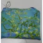 Összehajtható füles festményes bevásárlótáska, szatyor - Van Gogh: Mandulavirágok - ÚJ 