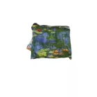 Festményes összehajtható füles bevásárlótáska, szatyor, tavas-virágos - Monet - ÚJ 
