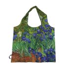 Festményes összehajtható füles bevásárlótáska, szatyor - Van Gogh: Íriszek - ÚJ 
