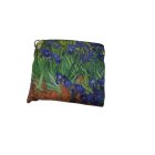 Festményes összehajtható füles bevásárlótáska, szatyor - Van Gogh: Íriszek - ÚJ 