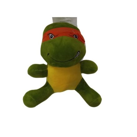 23 cm-es plüss teknős figura, Michelangelo - Tini nindzsa teknőcök - ÚJ