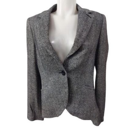 Női S-M-es szürke halszálkamintás szövet blézer - Vanilia Elements