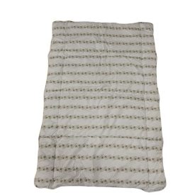 Gyerek méretű paplan, barna virágos, 135*90 cm