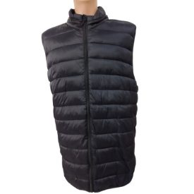 Férfi 6XL-es fekete steppelt pufimellény - X-Mail - ÚJ