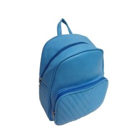 Világoskék hátizsák, műbőr - ÚJ