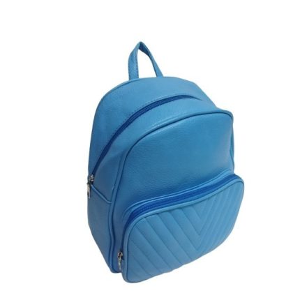 Világoskék hátizsák, műbőr - ÚJ