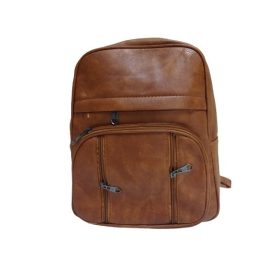 Barna hátizsák, műbőr - ÚJ