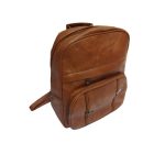 Barna hátizsák, műbőr - ÚJ