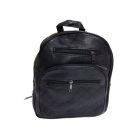 Fekete hátizsák, műbőr - ÚJ