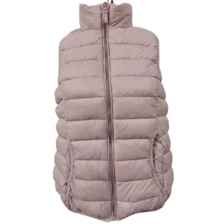 Női 38-as (M) rózsaszín steppelt pufimellény - Janina - ÚJ