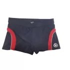 Férfi L-es szürke-piros fürdőnadrág, fürdőboxer