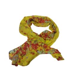 Sárga virágmintás, sál, kendő