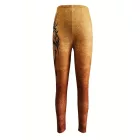 Női XL-es lómintás barna leggings - ÚJ