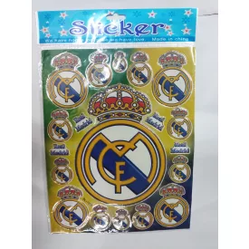 Focis (Real Madrid) matrica ív 25x20 cm - ÚJ