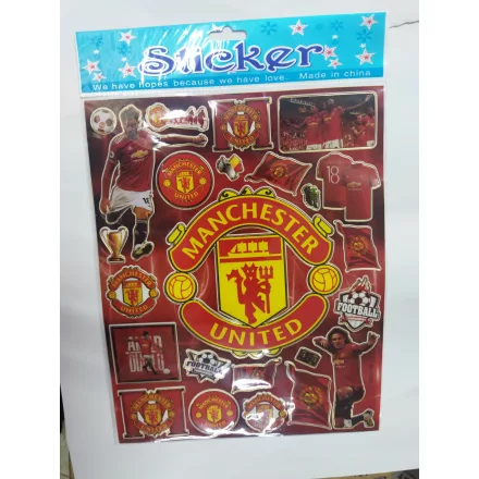 Focis (Manchester United) matrica ív 25x20 cm - ÚJ